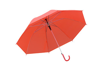 Red Umbrella isolated on white background.