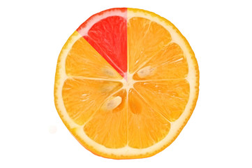 Lemon on white background isolated