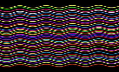 Colorful wavy stripes