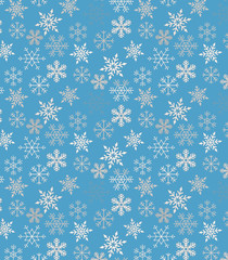 Snowflake Pattern with blue background