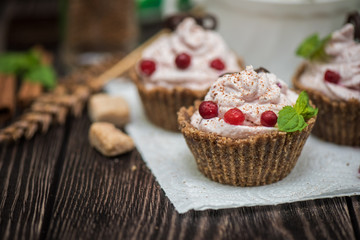 Homemade dessert from cottage cheese