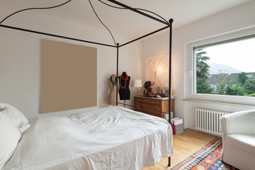 Interior, lovely bedroom