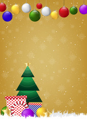 Christmas background vector illustration