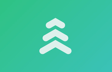 Abstract logo. Minimalistic logo design. Creative logo. Beautiful and simple element. Pine logo. Tree logo