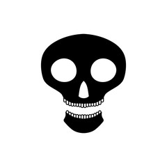Halloween skull icon. Simple illustration of skull vector icon for web