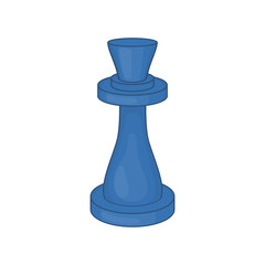 Chess queen icon. Cartoon illustration of chess vector icon for web design
