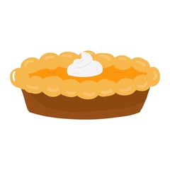 Cake isolated vector