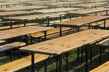 Empty wooden table