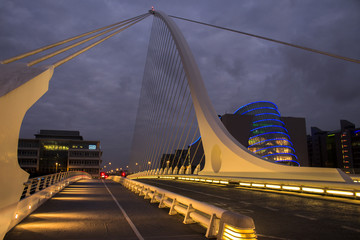 Samuel Becket Bridge at Night © Jose D´Alessandro
