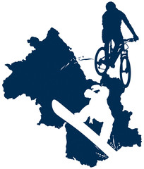 Vélo et ski en Isère
