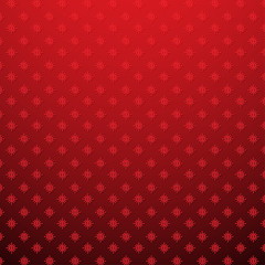 Snowflake on red background