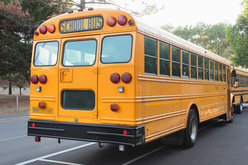 Naklejka na ściany i meble Bus scolaire Américain