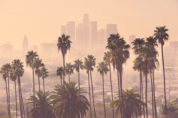 Abwaschbare Fototapete Melone Skyline von Los Angeles