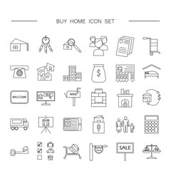 Buy home vector icon set