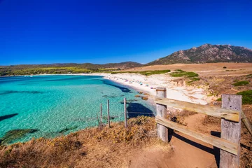 Photo sur Plexiglas Plage de Palombaggia, Corse Grand Capo beach neach Ajjacio, Corsica, Europe.