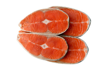 Salmon steak fish