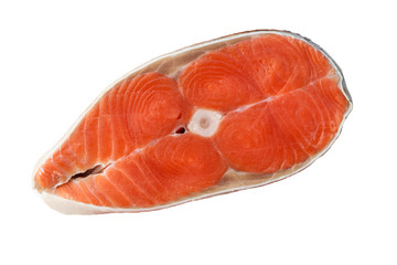 Salmon steak fish