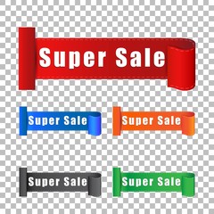 Super sale sticker. Label vector illustration on isolated background