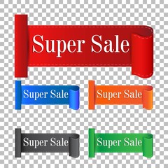Super sale sticker. Label vector illustration on isolated background
