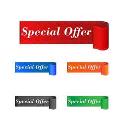 Special offer sticker. Label vector illustration on white background