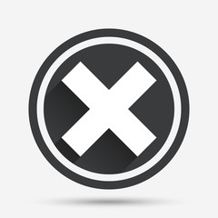 Obraz premium Delete sign icon. Remove button.