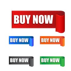 Buy now sticker. Label vector illustration on white background