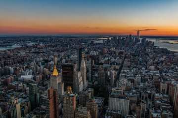 Fototapeta na wymiar Manhattan Sunset