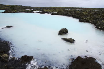 Blue lagoon geothermal pool,  Iceland
