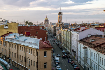 Obraz premium The view from the height on the building of the Spasskaya Fire s