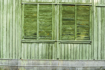 Window shutter - Old green.