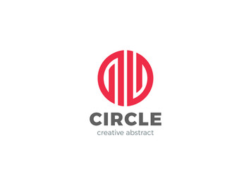 Abstract Logo design vector Circle Luxury Fashion Jewelry icon