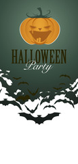 Pumpkin Halloween Party Flyer Invitation