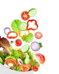 Abwaschbare Fototapete Vegetable salad © seralex