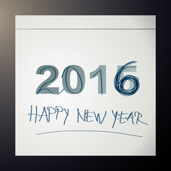 Overwrite calendar / New Year’s card 2016