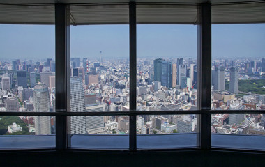 Obraz na płótnie Canvas Modern city from above