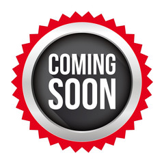 Coming Soon badge vector
