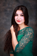 Portrait of Young romany woman