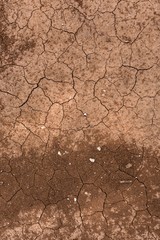 Dry soil closeup