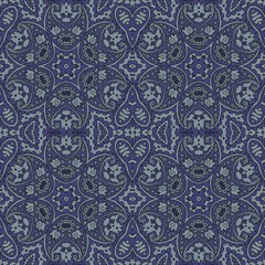 Male ethnic seamless vector pattern in grey tones.