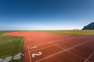 Running track outdoors
