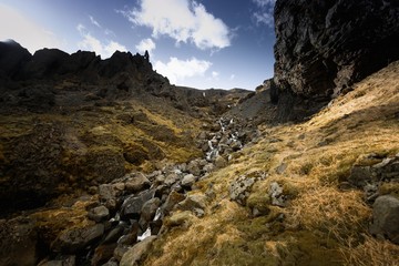 Waterfall in Iceland
