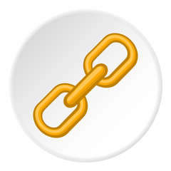 Chain icon. Cartoon illustration of chain vector icon for web