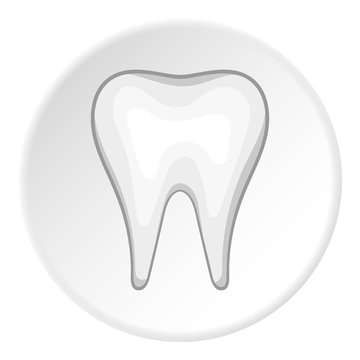 Tooth icon. Cartoon illustration of tooth vector icon for web