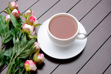 Cup of tea in catering concept