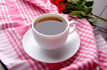 Cup of tea in catering concept