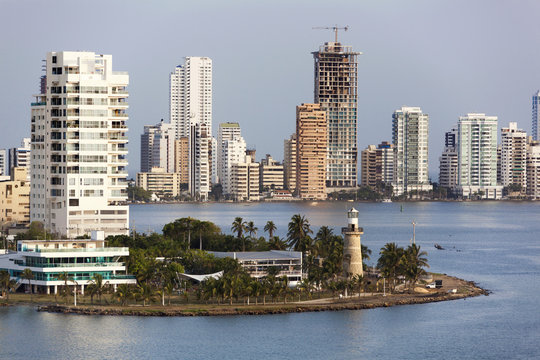 Cartagena City Skyline