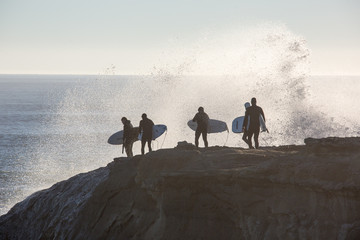 Santa Cruz Surfers - obrazy, fototapety, plakaty