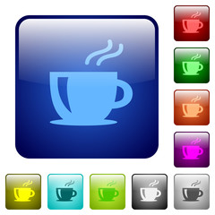 Color cappuccino square buttons
