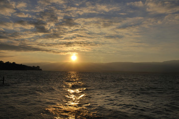 Coucher de soleil sur le lac Léman