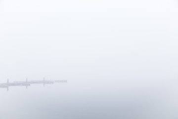 Foggy morning at the Baltic Sea.